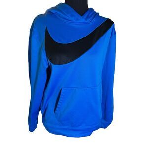 Nike Dri-Fit Pullover Basketball Hoodie Men's Size‎ Small Blue Fleece